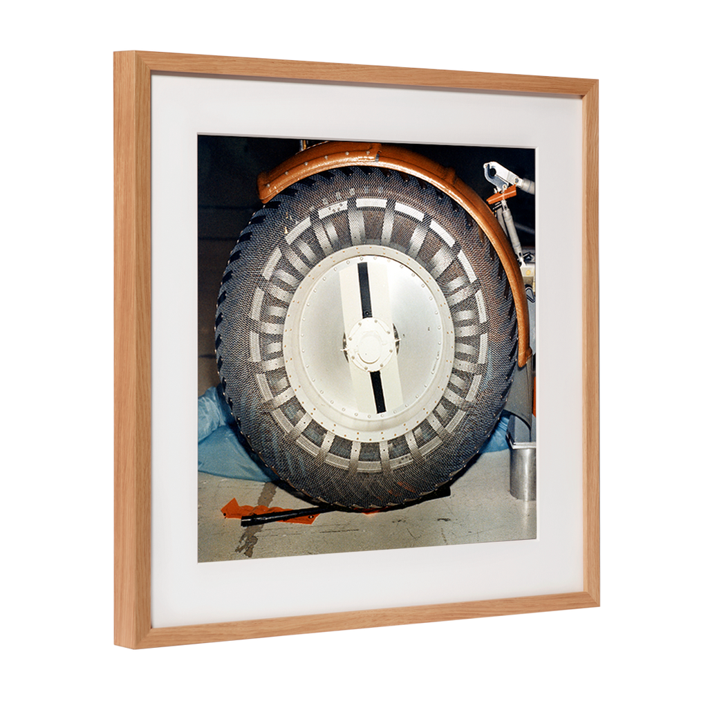 Nasa image: Front wheel of the Luna Rover