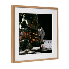 Nasa image: Pete Conrad exits the lunar module