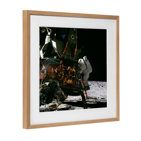 Nasa image: Pete Conrad exits the lunar module