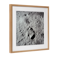 Nasa image: footprint of Buzz Aldrin