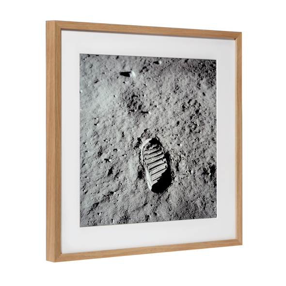Nasa image: footprint of Buzz Aldrin