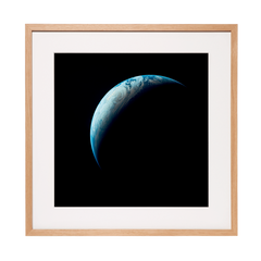 Nasa image: Earth as a crescent 1969