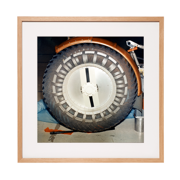 Nasa image: Front wheel of the Luna Rover