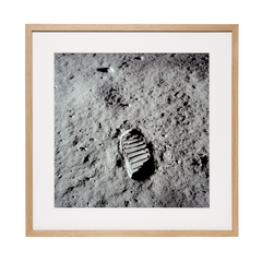 Nasa image: footprint of Buzz Aldrin