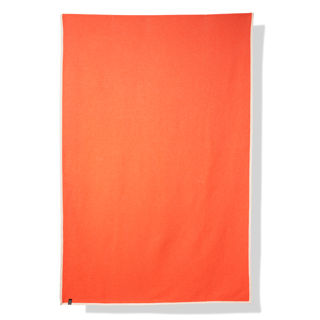 Bedspread cotton orange / beige