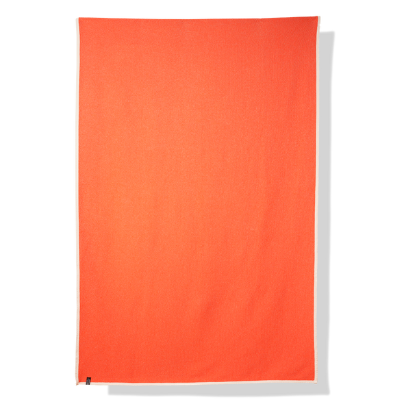 Bedspread cotton orange / beige